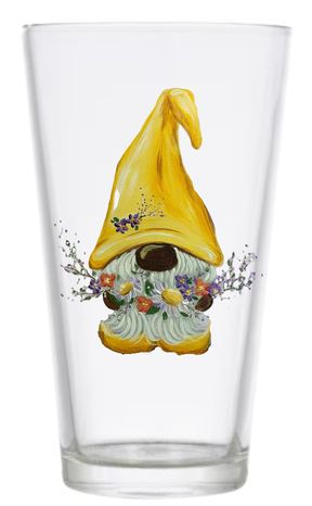 Spring Gnome on a Pint Glass at Penrose Brewing!